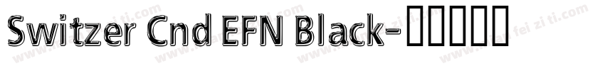Switzer Cnd EFN Black字体转换